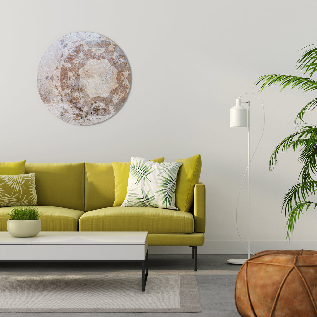 EARTHY ELEGANCE Round Wall Art
