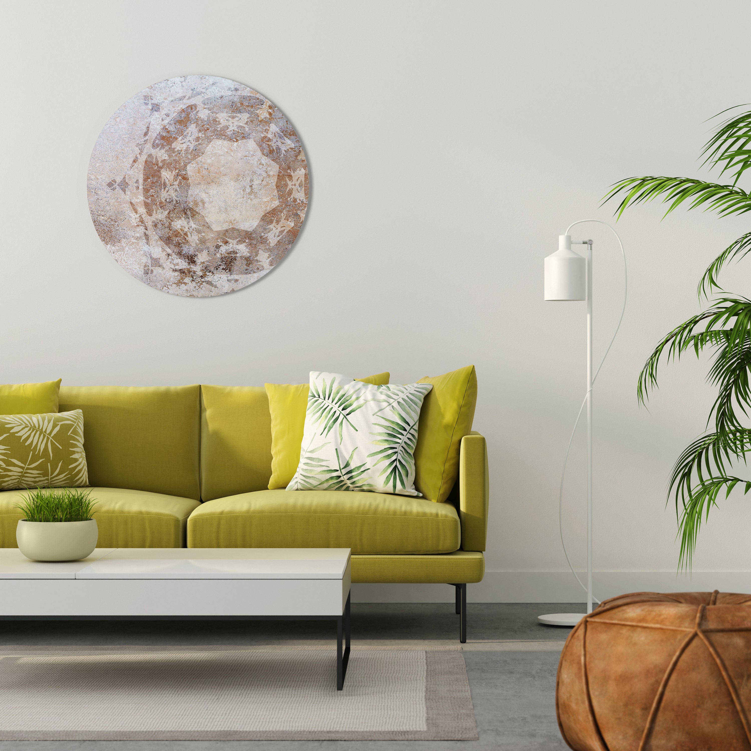 EARTHY ELEGANCE Round Wall Art
