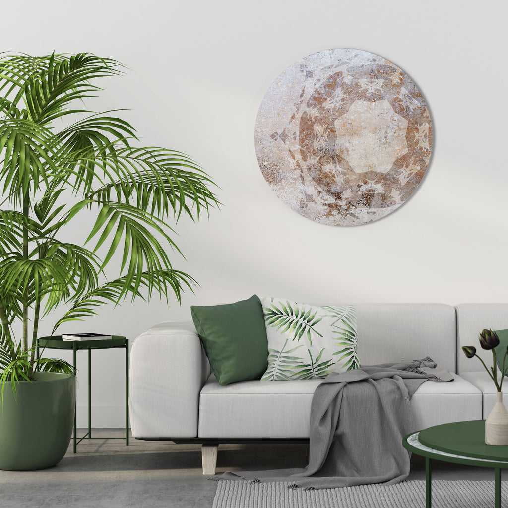EARTHY ELEGANCE Round Wall Art