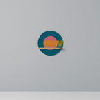 SOUND SOURCE Round Art Shelf In Oak Effect