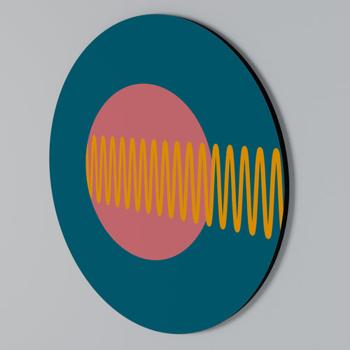 SOUND SOURCE Arte de pared redondo