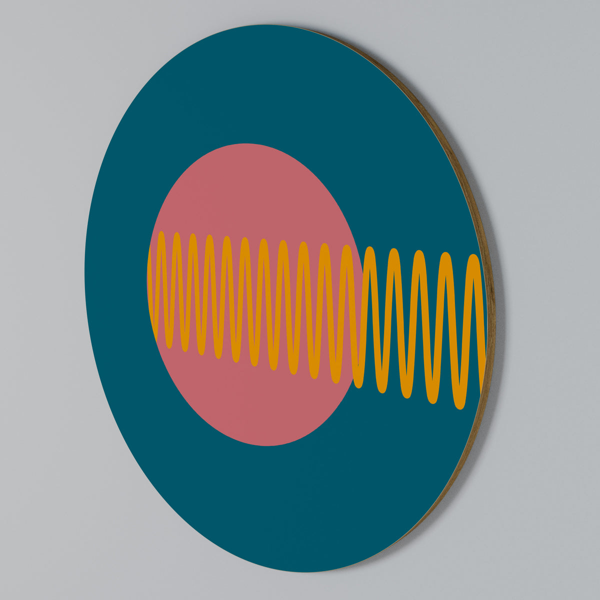 SOUND SOURCE Arte de pared redondo