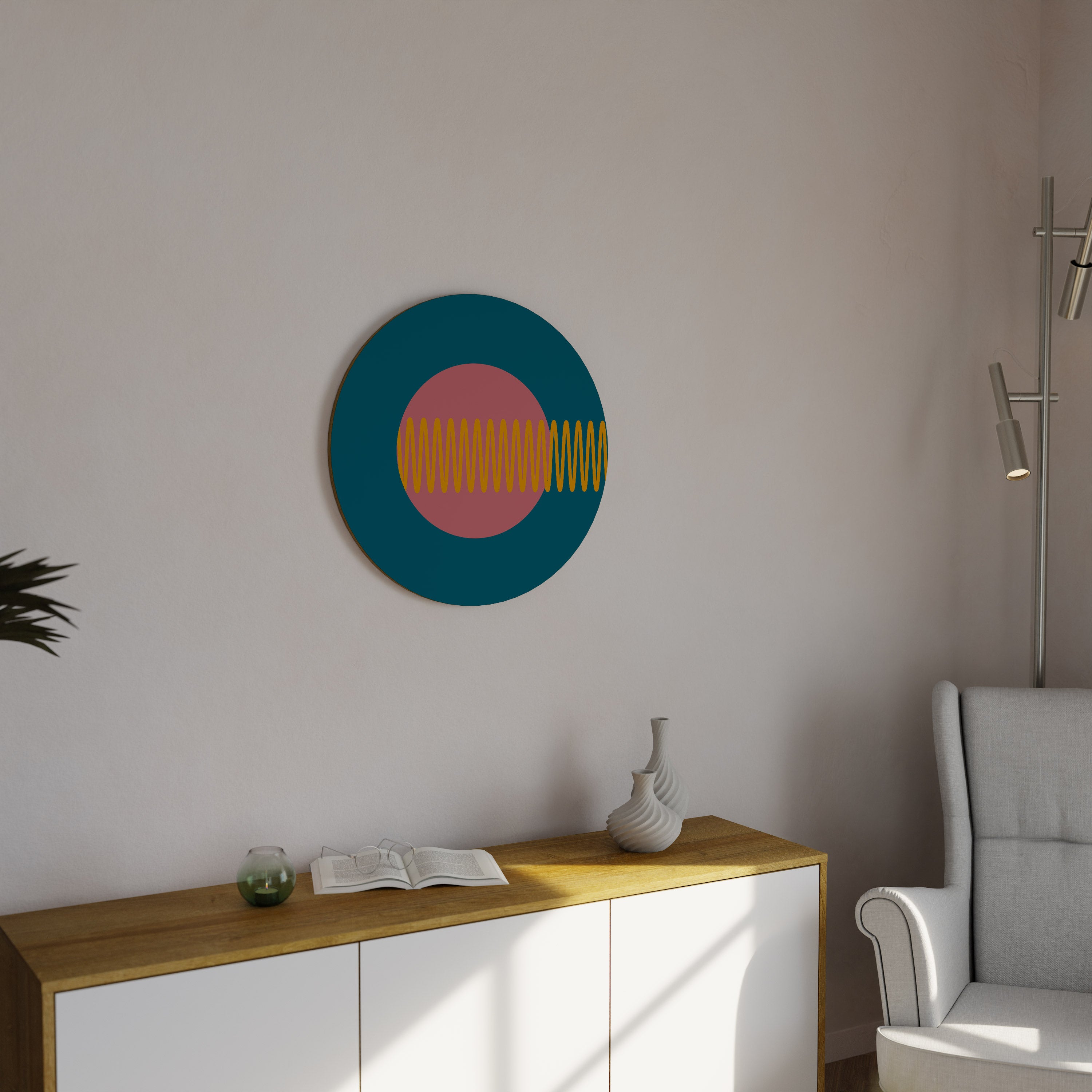 SOUND SOURCE Round Wall Art