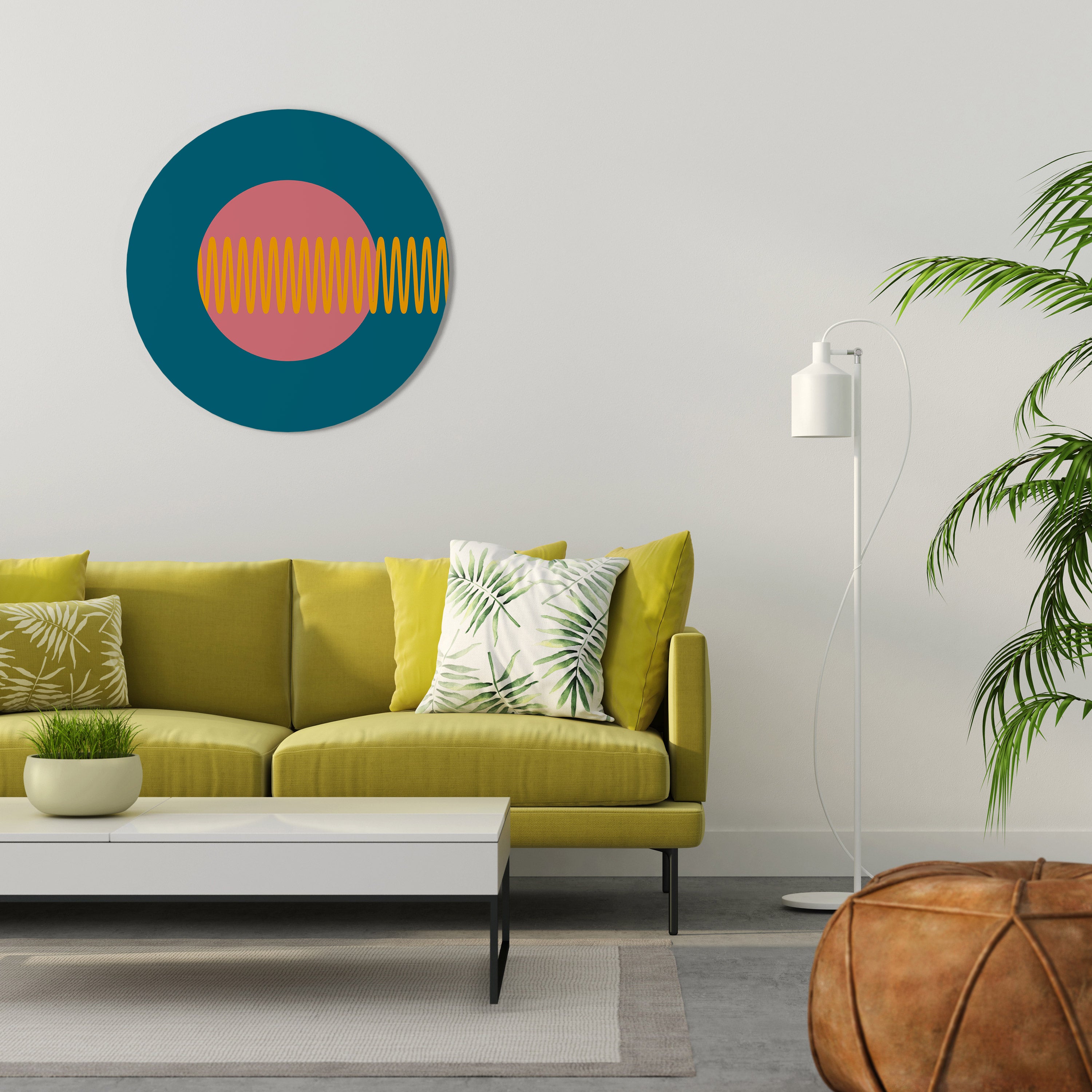 SOUND SOURCE Round Wall Art
