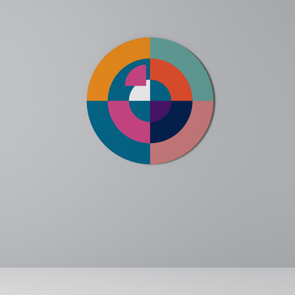 CREATING TOGETHER Round Wall Art