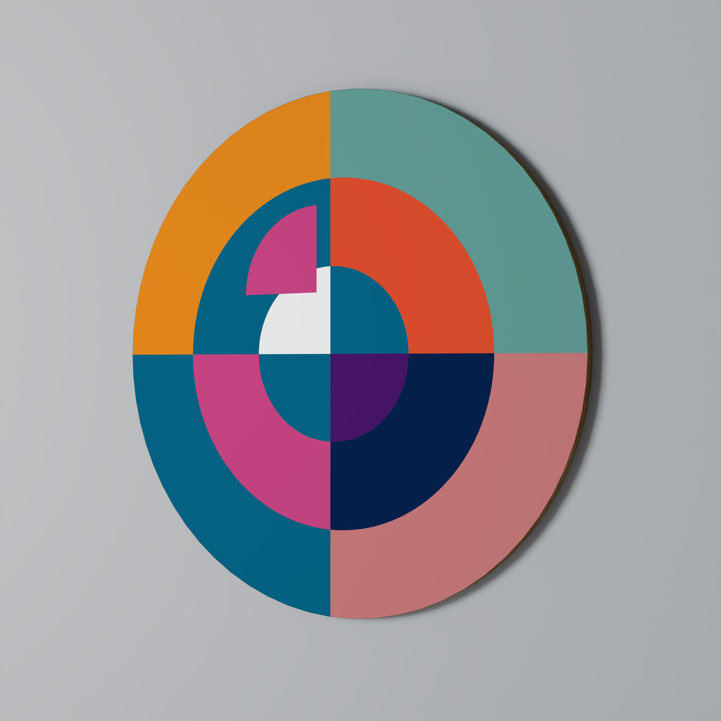 CREATING TOGETHER Round Wall Art