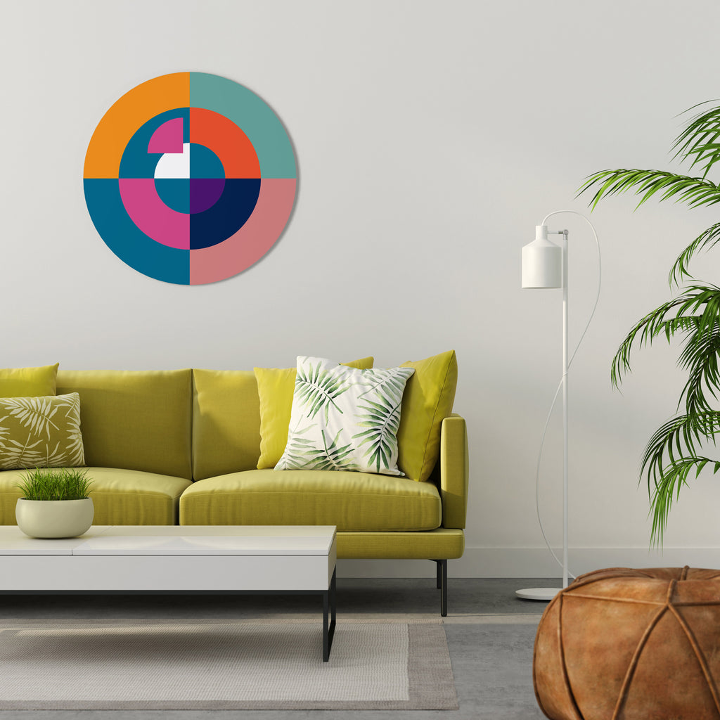 CREATING TOGETHER Round Wall Art