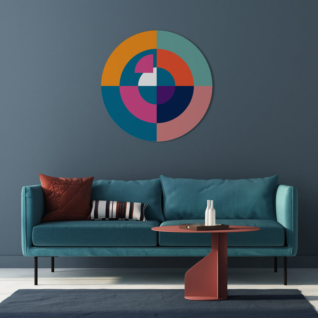 CREATING TOGETHER Round Wall Art