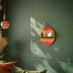 SOUL BROTHERHOOD Oval Art Shelf In Black Finish