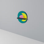 SPIRITUAL SUPPORT Estante Ovalado Decorativo en Acabado Negro