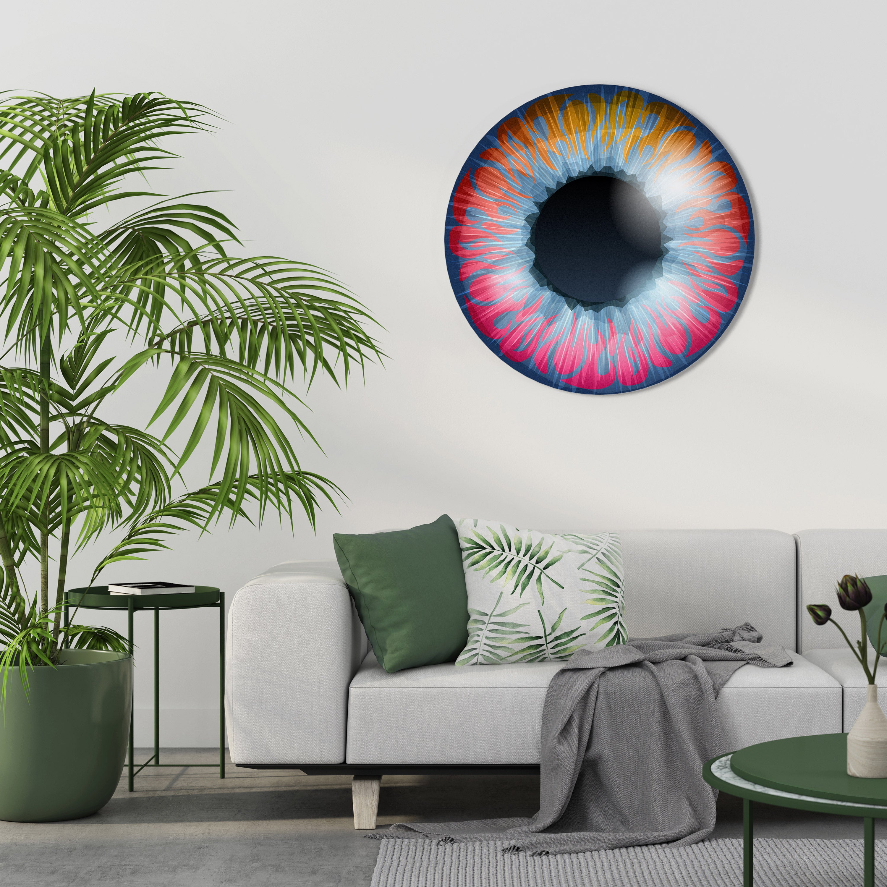 FANTASY EYE Round Wall Art