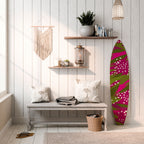 ENCHANTED TIGER Panel decorativo de tabla de surf