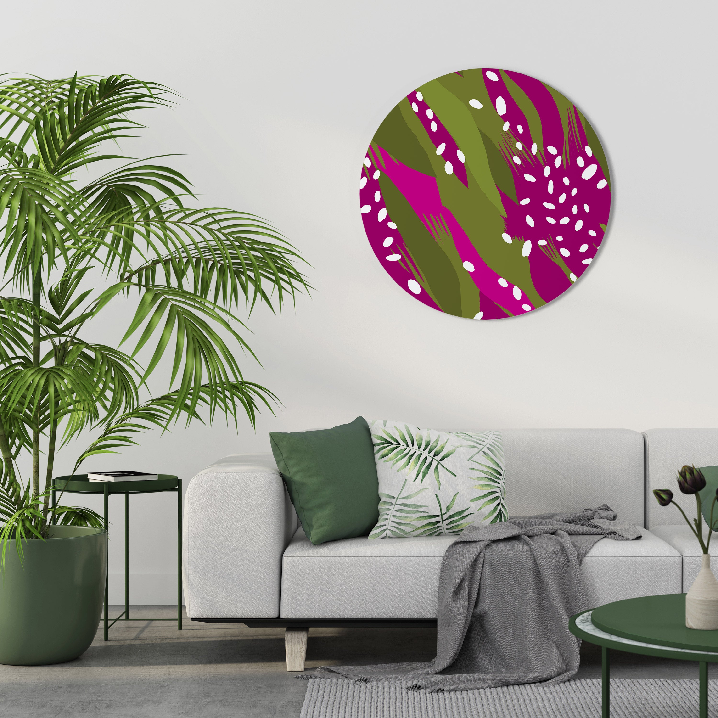 ENCHANTED TIGER Round Wall Art