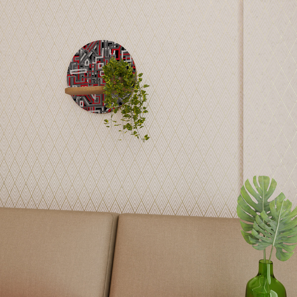 BROKEN LINES Art Shelf