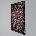 BROKEN LINES Vertical Canvas Print
