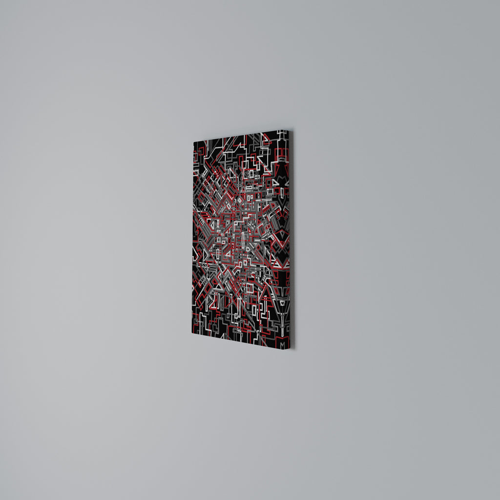 BROKEN LINES Vertical Canvas Print