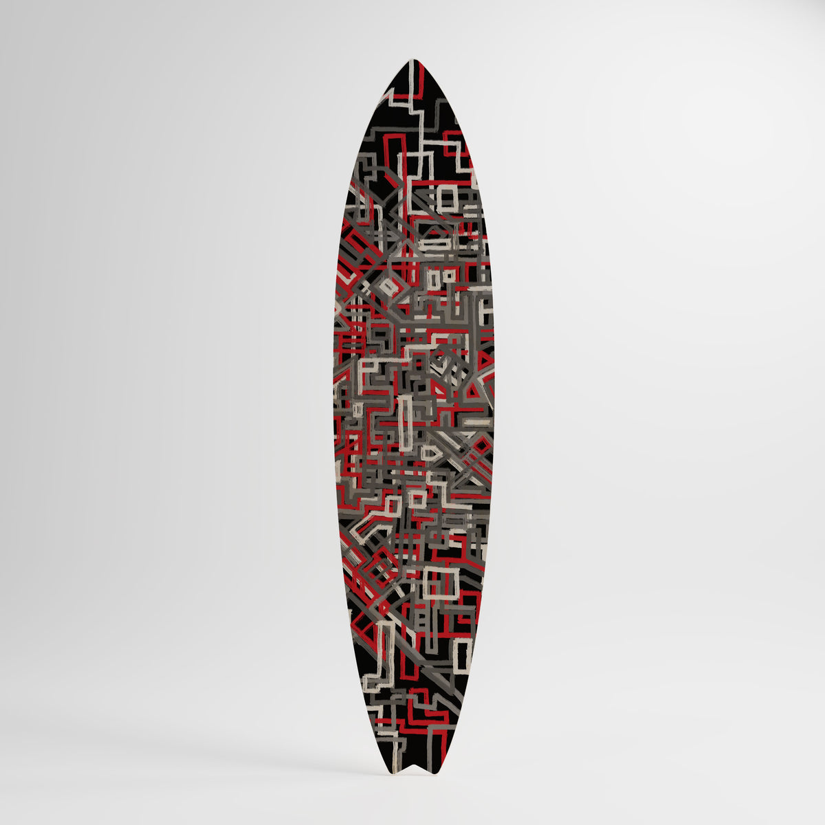 BROKEN LINES Panel decorativo de tabla de surf