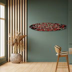 BROKEN LINES Panel decorativo de tabla de surf