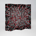 BROKEN LINES Biombo Decorativo de 5 Paneles