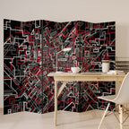 BROKEN LINES 6-Panel Room Divider