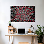 BROKEN LINES Póster Horizontal Adhesivo