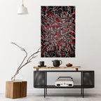 BROKEN LINES Póster Vertical Adhesivo