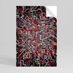 BROKEN LINES Póster Vertical Adhesivo