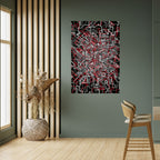 BROKEN LINES Póster Vertical Adhesivo