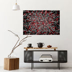 BROKEN LINES Póster Horizontal Adhesivo