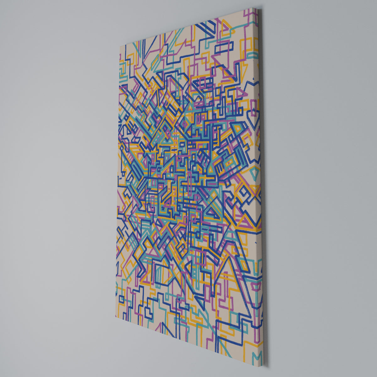 MEMORIES MAP Cuadro en lienzo vertical