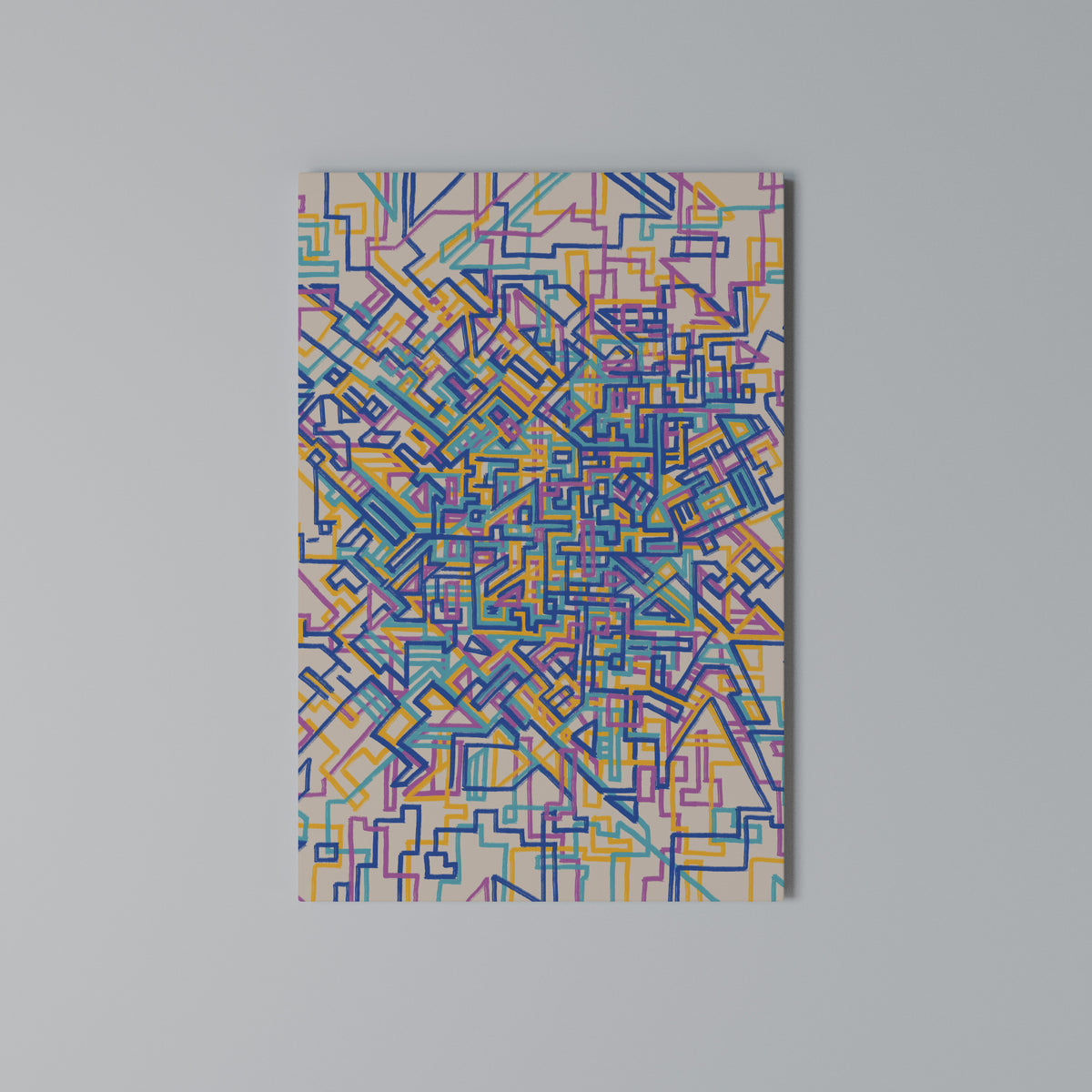 MEMORIES MAP Cuadro en lienzo vertical