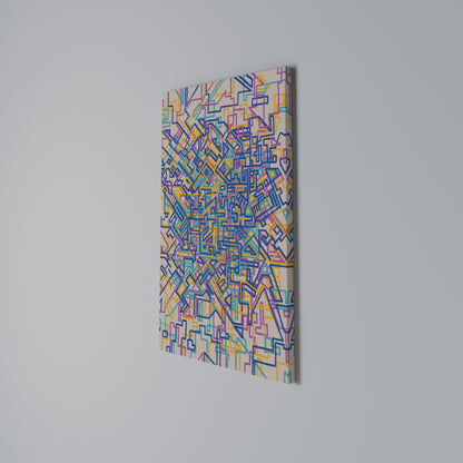 MEMORIES MAP Cuadro en lienzo vertical