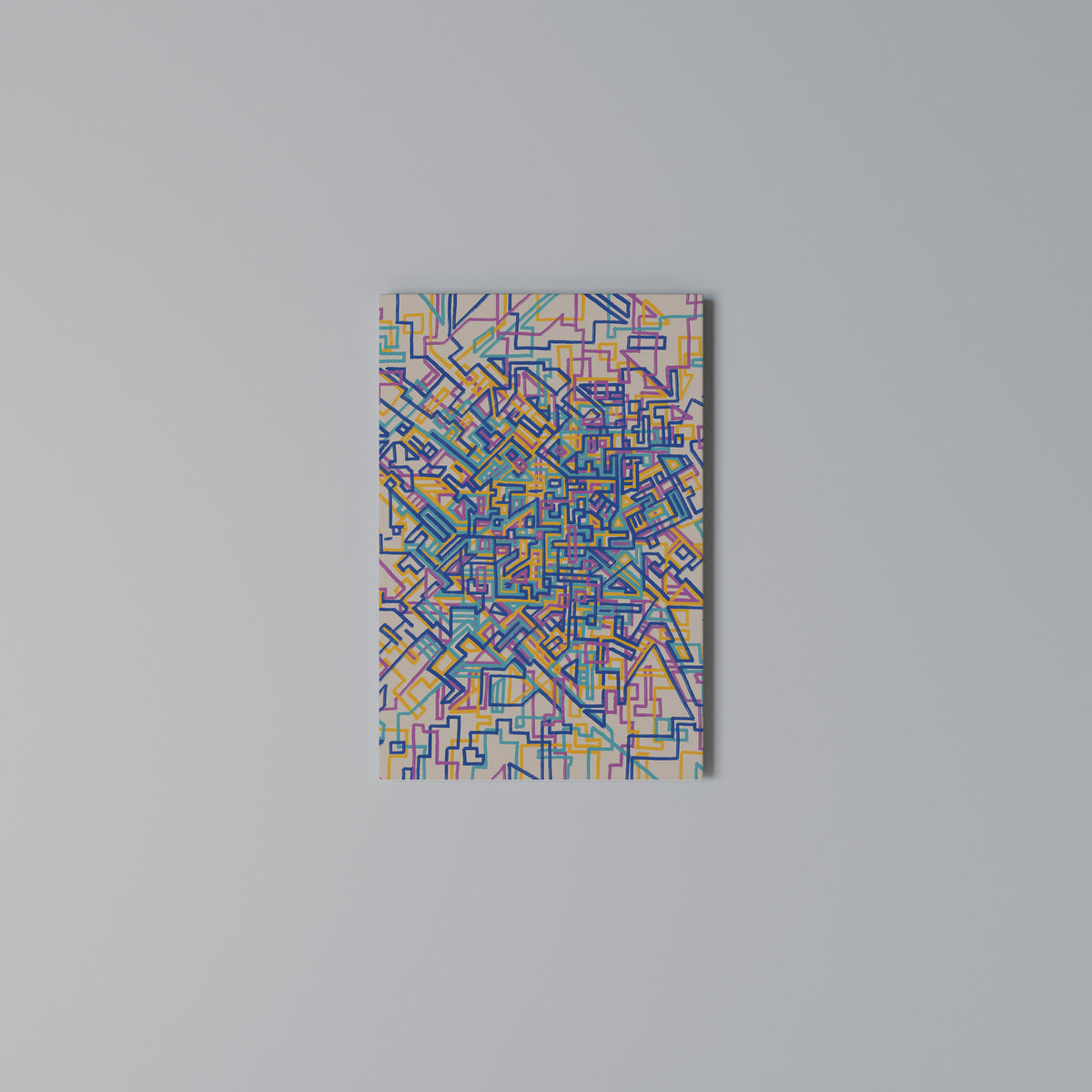 MEMORIES MAP Cuadro en lienzo vertical