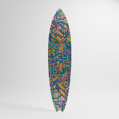 MEMORIES MAP Panel decorativo de tabla de surf