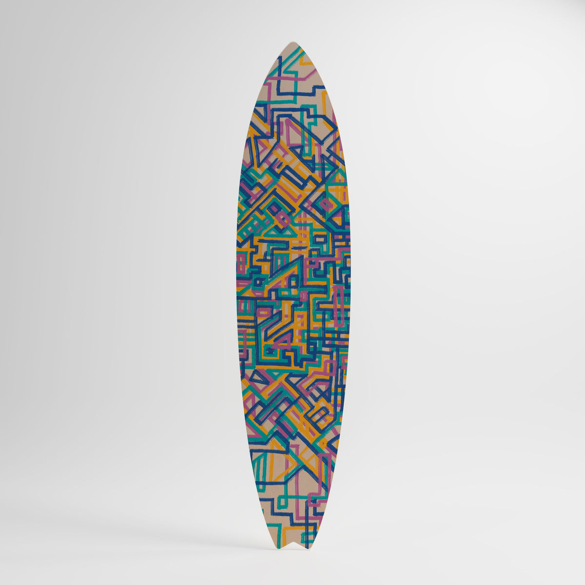 MEMORIES MAP Panel decorativo de tabla de surf