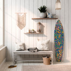 MEMORIES MAP Panel decorativo de tabla de surf