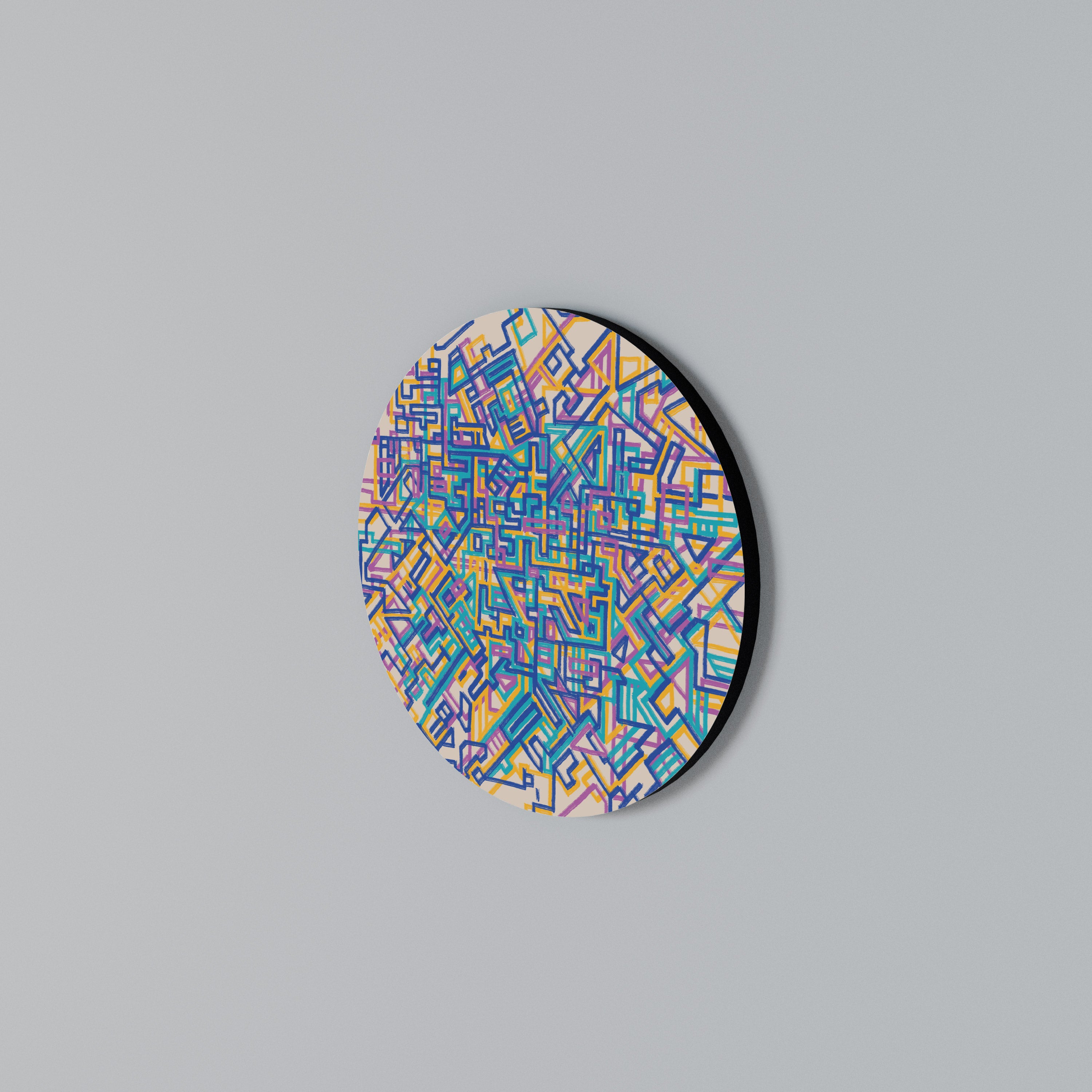 MEMORIES MAP Round Wall Art