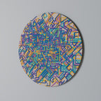 MEMORIES MAP Round Wall Art