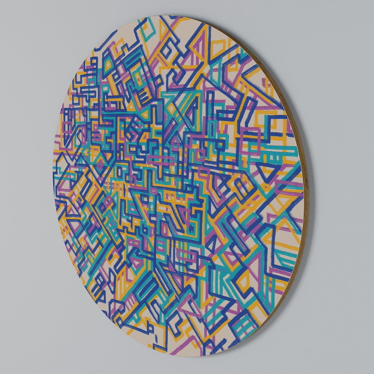 MEMORIES MAP Round Wall Art