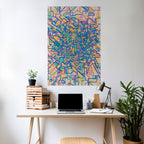 MEMORIES MAP Peel and Stick Vertical Poster