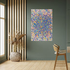 MEMORIES MAP Peel and Stick Vertical Poster