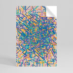 MEMORIES MAP Peel and Stick Vertical Poster