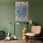 MEMORIES MAP Peel and Stick Vertical Poster