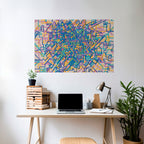 MEMORIES MAP Póster Horizontal Adhesivo