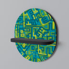 NOSTALGIC MEMORIES Estante Ovalado Decorativo en Acabado Negro