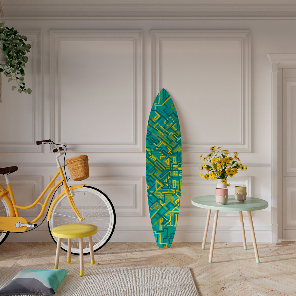 NOSTALGIC MEMORIES Panel decorativo de tabla de surf