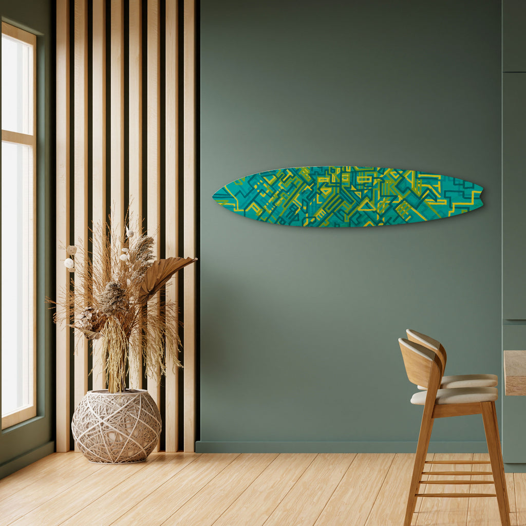 NOSTALGIC MEMORIES Panel decorativo de tabla de surf
