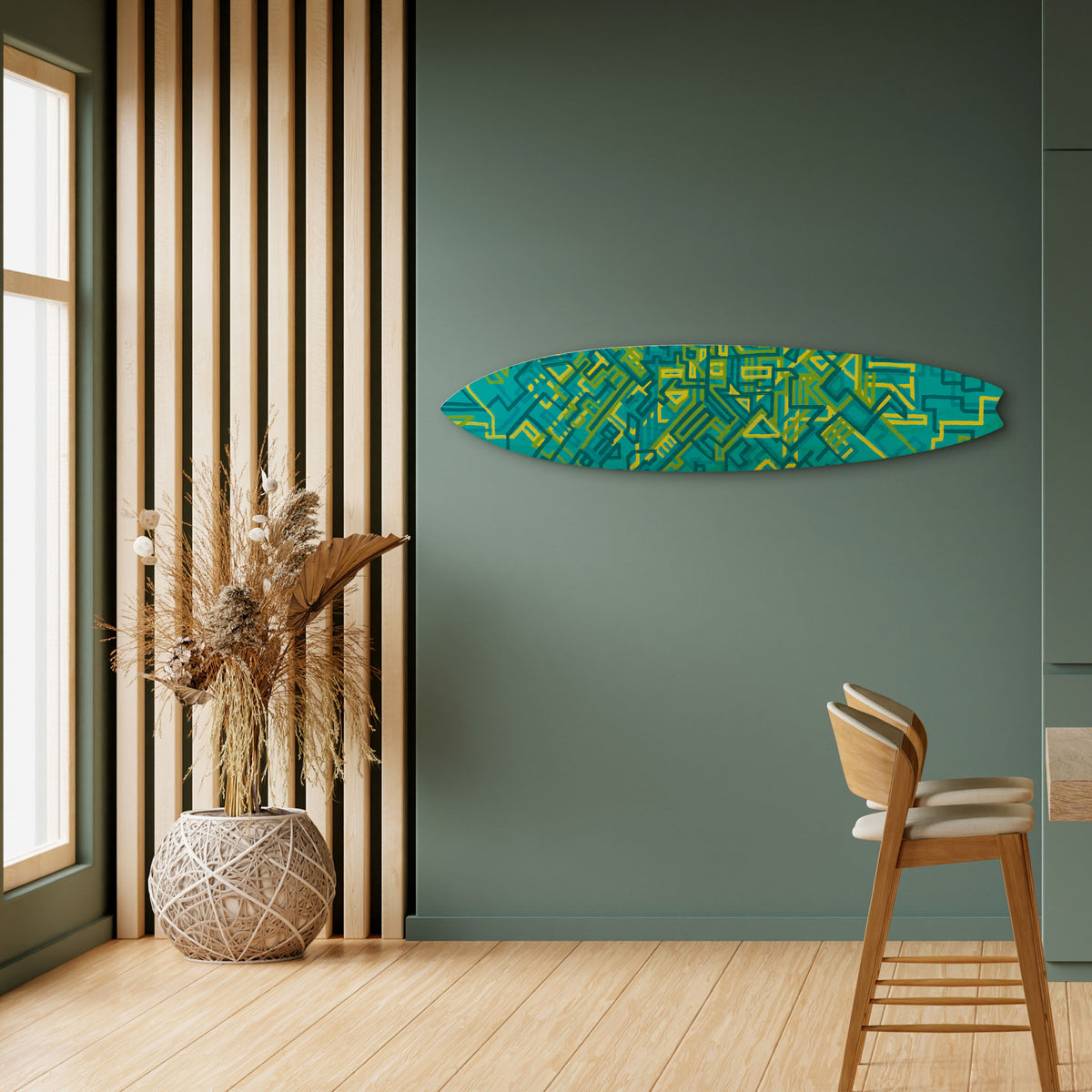 NOSTALGIC MEMORIES Panel decorativo de tabla de surf