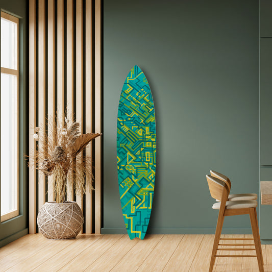NOSTALGIC MEMORIES Panel decorativo de tabla de surf
