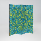 NOSTALGIC MEMORIES Biombo Decorativo de 4 Paneles